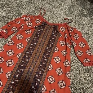 NWOT Off The Shoulder Boho Dress